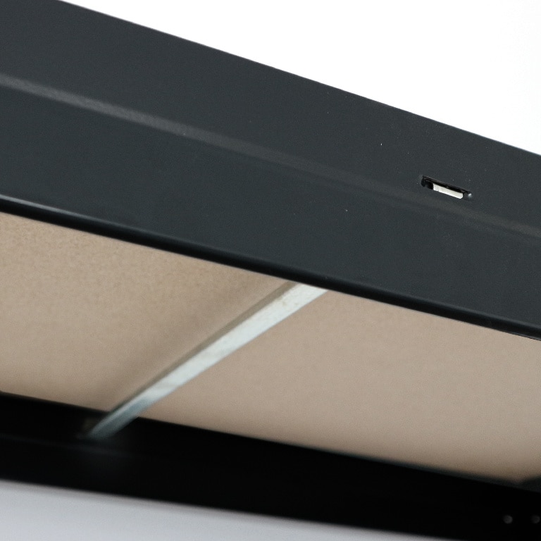 Extensie raft 2 polite GOODHOME rivet, 67 x 46 x 40 cm, sarcina maxima/polita 150 kg, HDF si otel, negru