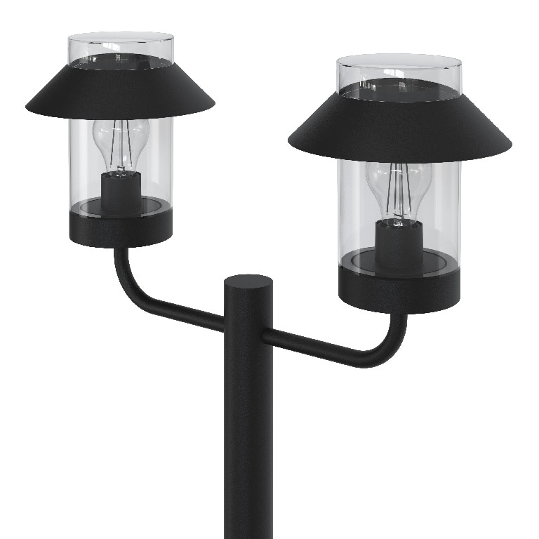 Stalp Led Caprera 2 Capete E27 Ngr