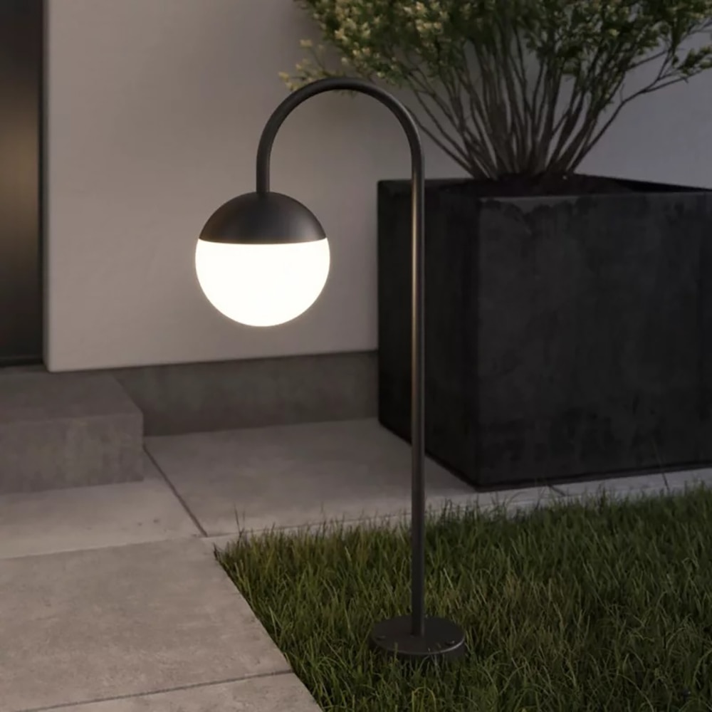 Lampa exterior GOODHOME Jarrom, E14, IP44, negru