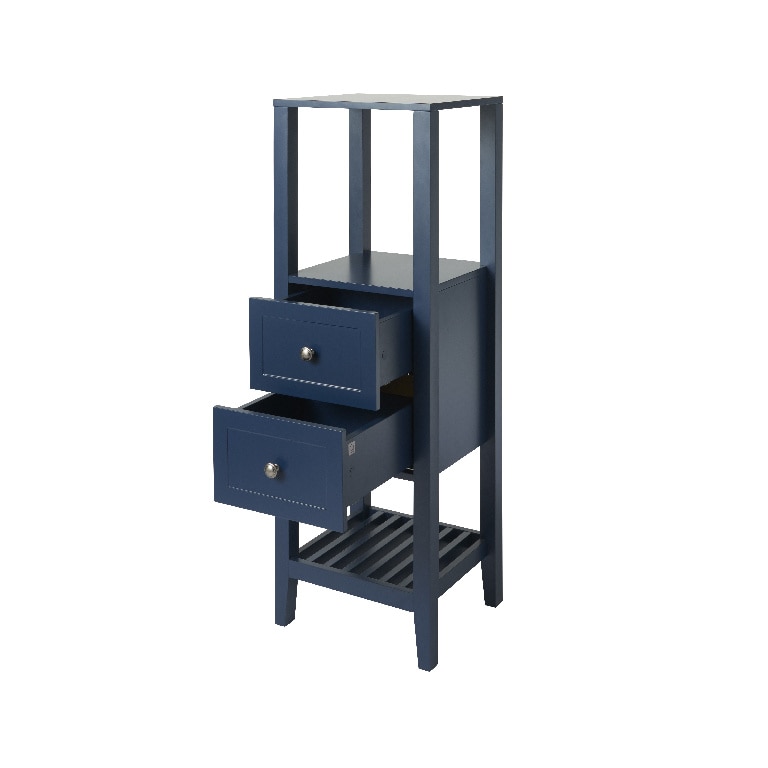 Dulap baie GoodHome Perma, 120 x 40 x 36 cm, albastru