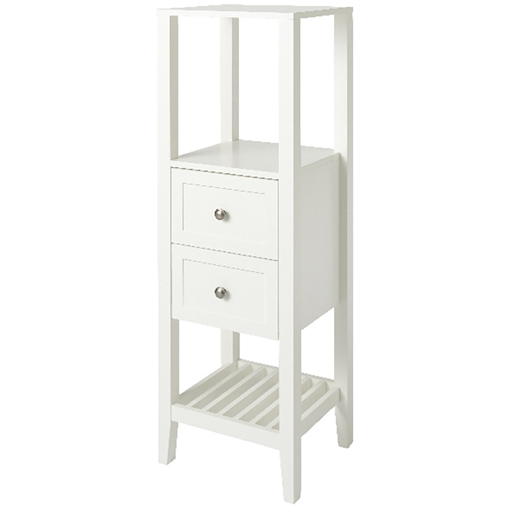 Dulap baie GOODHOME, 40.2 x 36 x 120 cm, alb