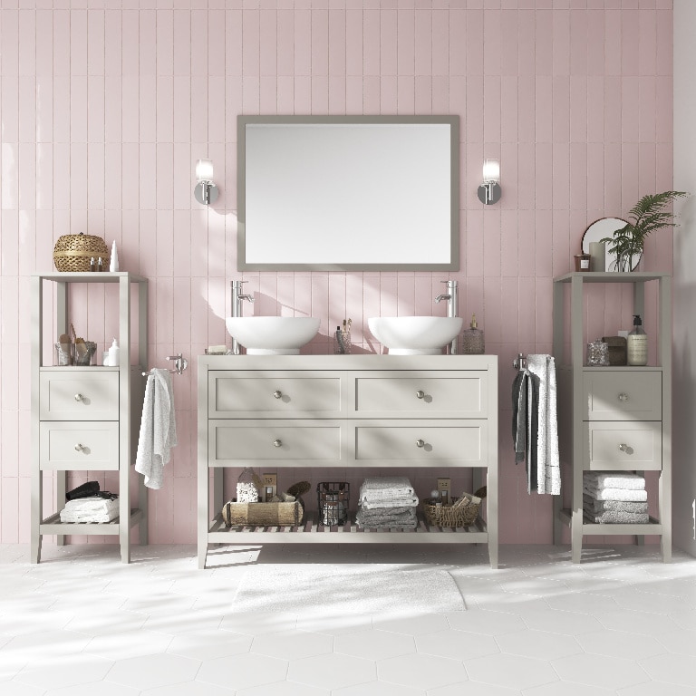 Masca lavoar GoodHome Perma, 120 x 80.6 x 45 cm, gri