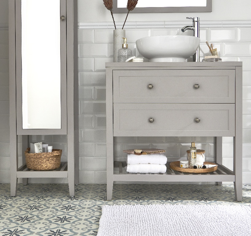 Masca lavoar GOODHOME Perma, 80.6 x 60  x 45 cm, gri