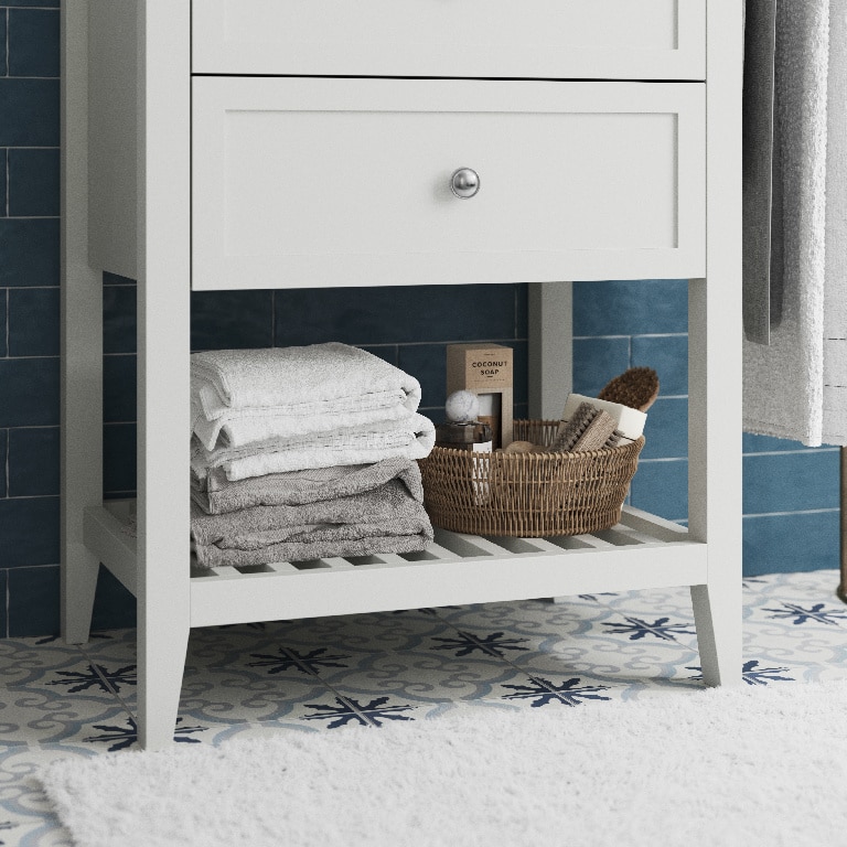 Masca lavoar GoodHome Perma, 60 x 45 x 80.6 cm, alb