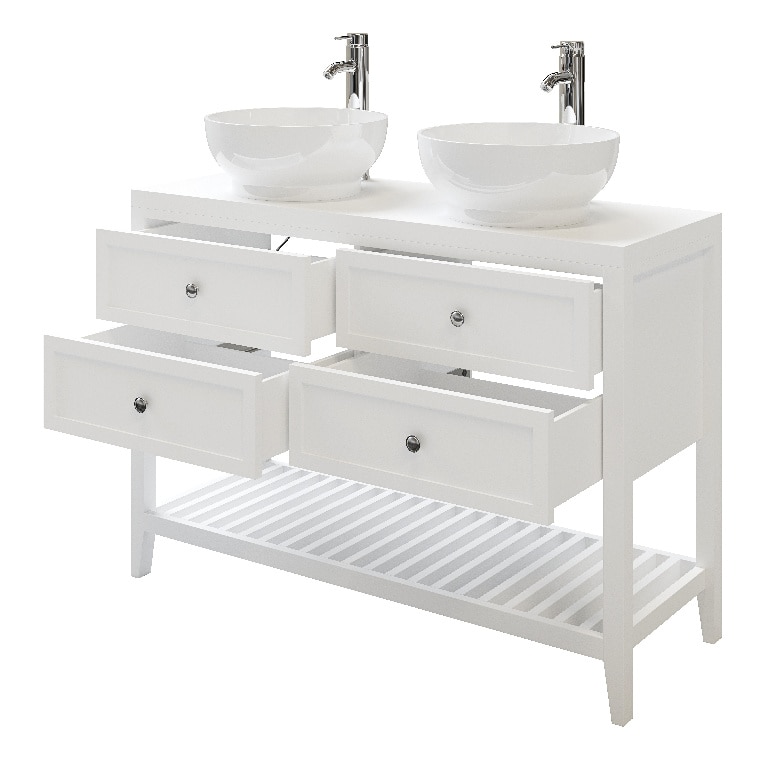 Masca lavoar GoodHome Perma, 120 x 45 x 80.6 cm, alb