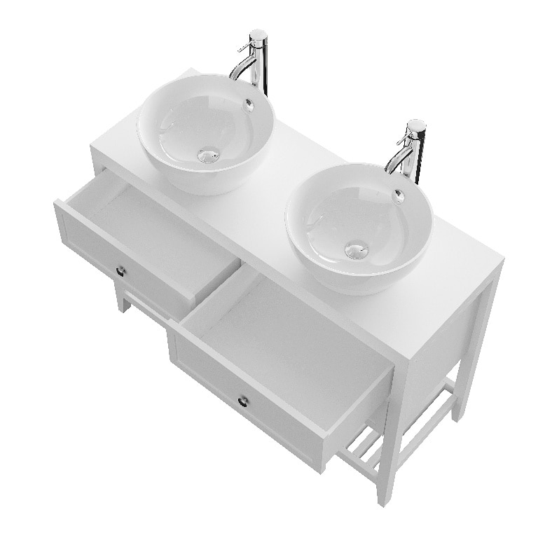 Masca lavoar GoodHome Perma, 120 x 45 x 80.6 cm, alb