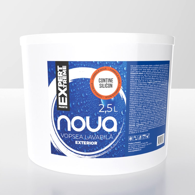 Vopsea lavabila Expert Extreme Noua, alb, 2.5 L, Exterior