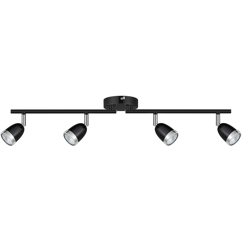 Spot LED Apheliotes GOODHOME, 3 becuri GU10, 7W, metal, negru