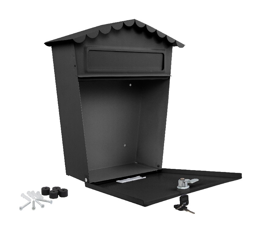 Cutie posta SMITH AND LOCKE, Inchidere cheie, negru