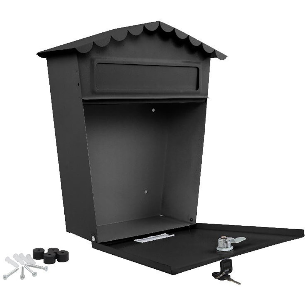 Cutie posta SMITH AND LOCKE, Inchidere cheie, negru