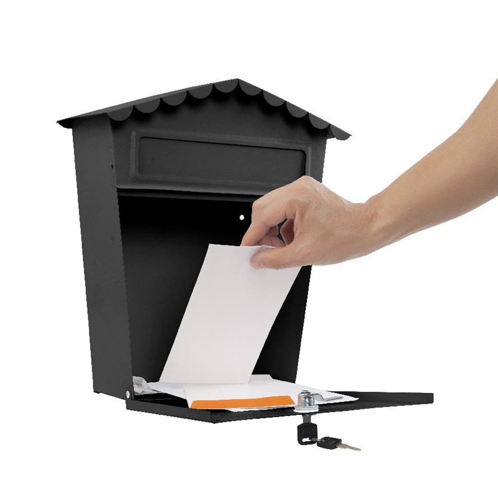 Cutie posta SMITH AND LOCKE, Inchidere cheie, negru