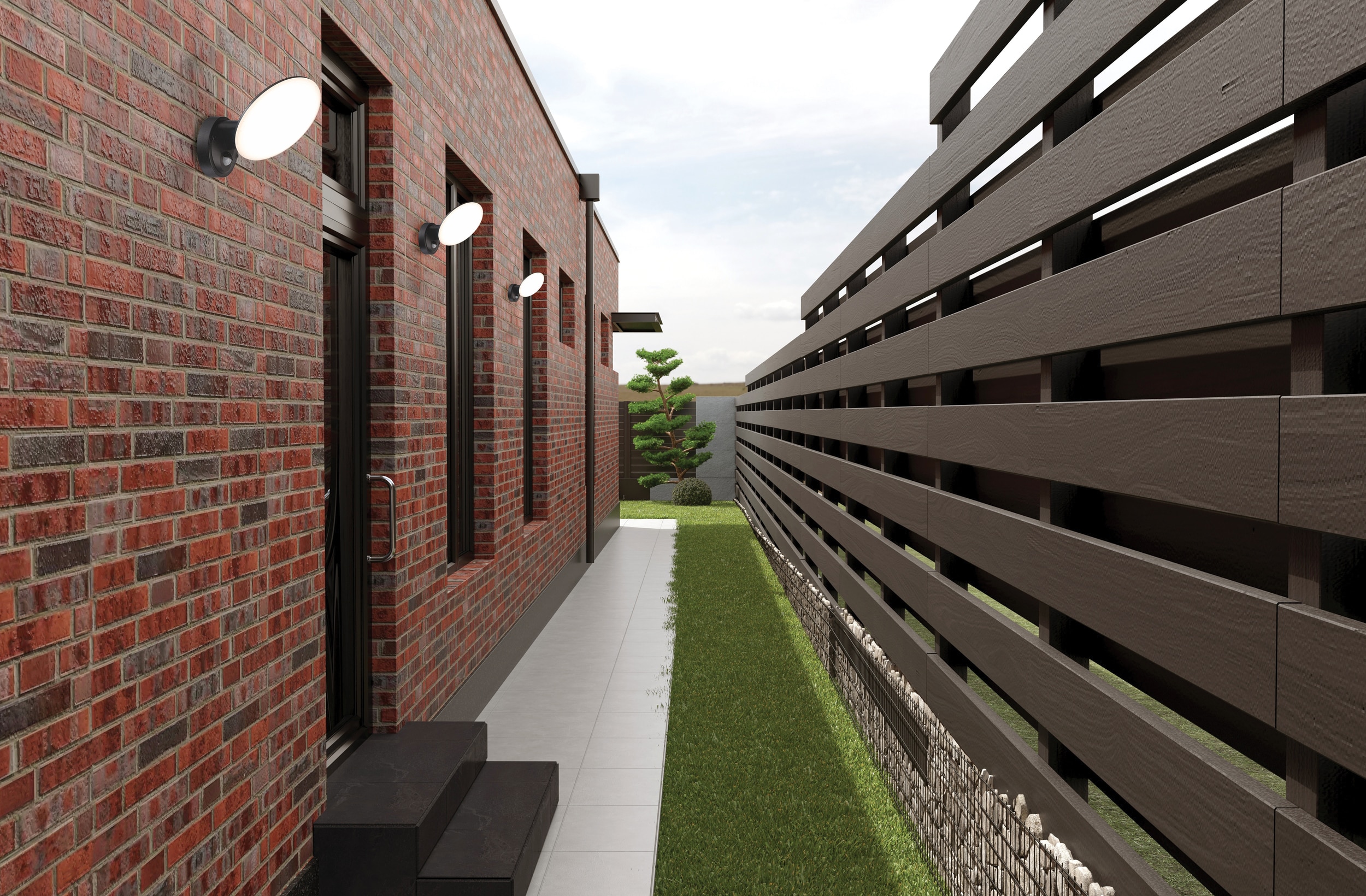 Aplica de exterior KLAUSEN, 12W, 960lm, IP44, negru