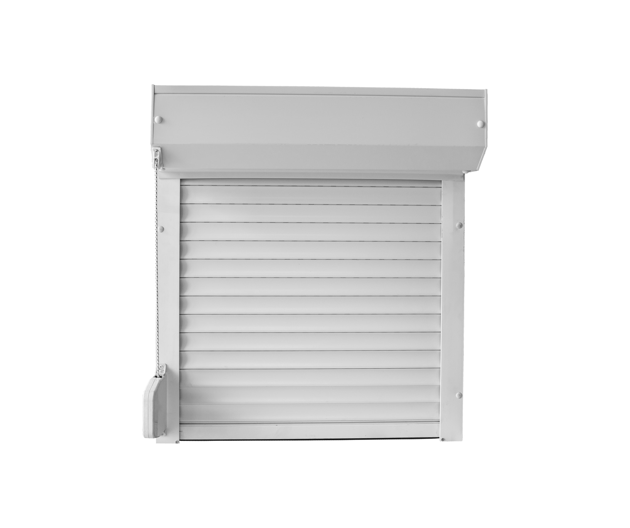 Rulou exterior aluminiu, alb, 134 x 114 cm