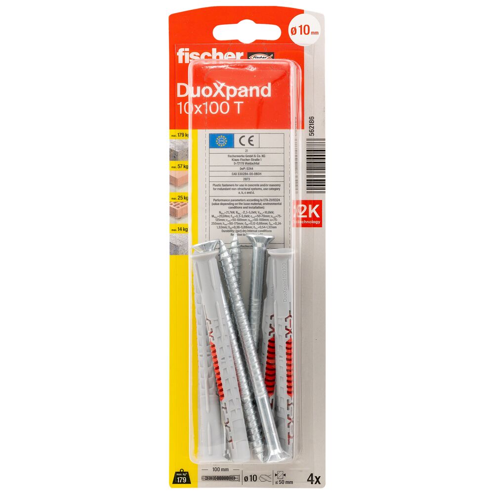 Surub diblu Duoxpand 10 X 100, nylon
