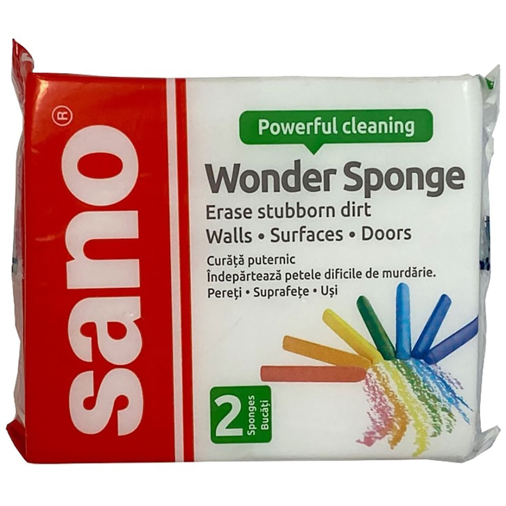 Burete universal SANO Wonder Sponge, 2 bucati