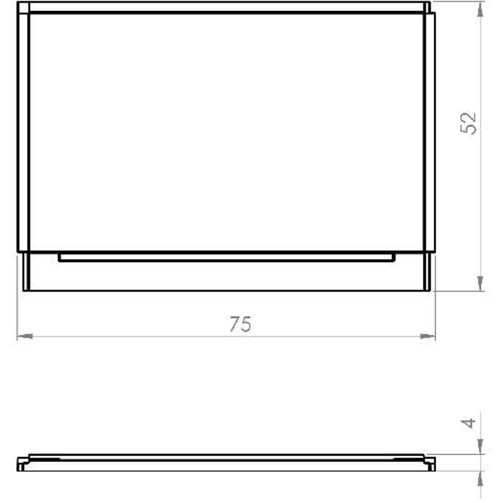 Masca cada Arbol, panou lateral, acril, 75 x 52 cm, alb