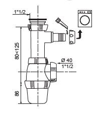 Sifon chiuveta  Wirquin