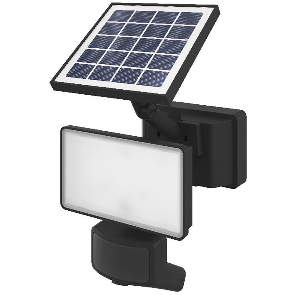 Proiector solar cu senzor GOODHOME, 6 W, 400lm, IP65, 5000K, negru