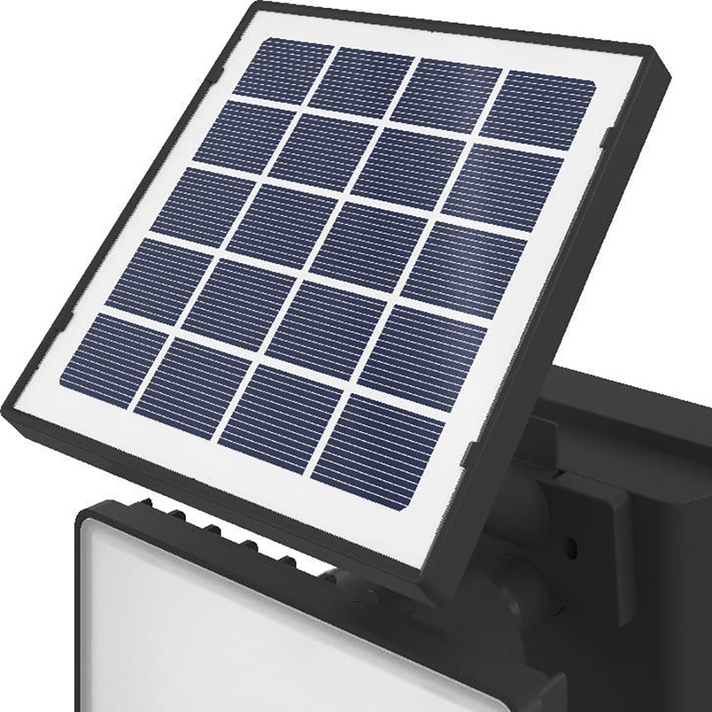 Proiector solar tip cui cu senzor GOODHOME, 6 W, 400 lumeni, IP65, 5000K, negru