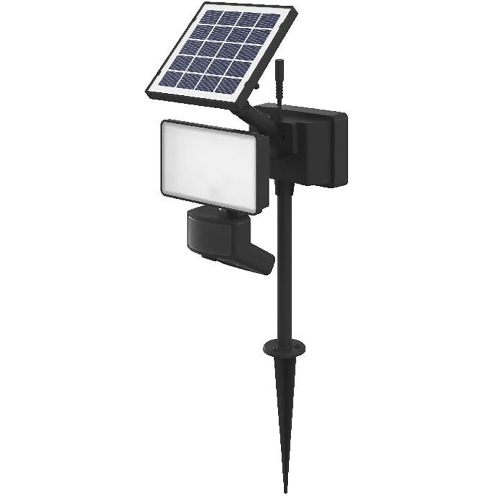 Proiector solar tip cui cu senzor GOODHOME, 6 W, 400 lumeni, IP65, 5000K, negru