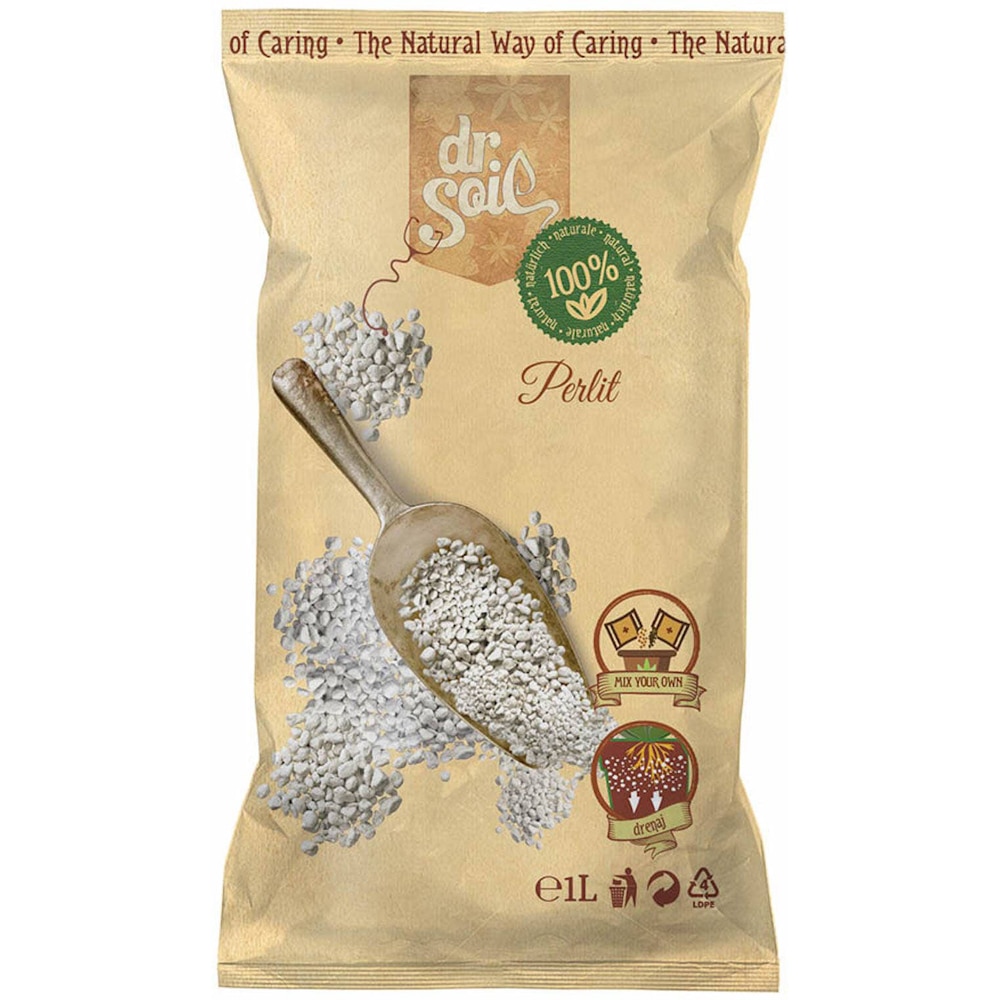 Perlit horticol Dr. Soil, ameliorator sol, universal, plante ornamentale, 1 l