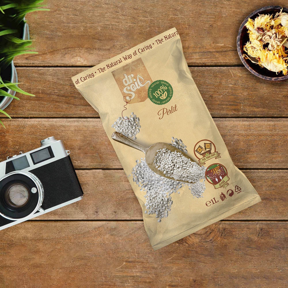 Perlit horticol Dr. Soil, ameliorator sol, universal, plante ornamentale, 1 l