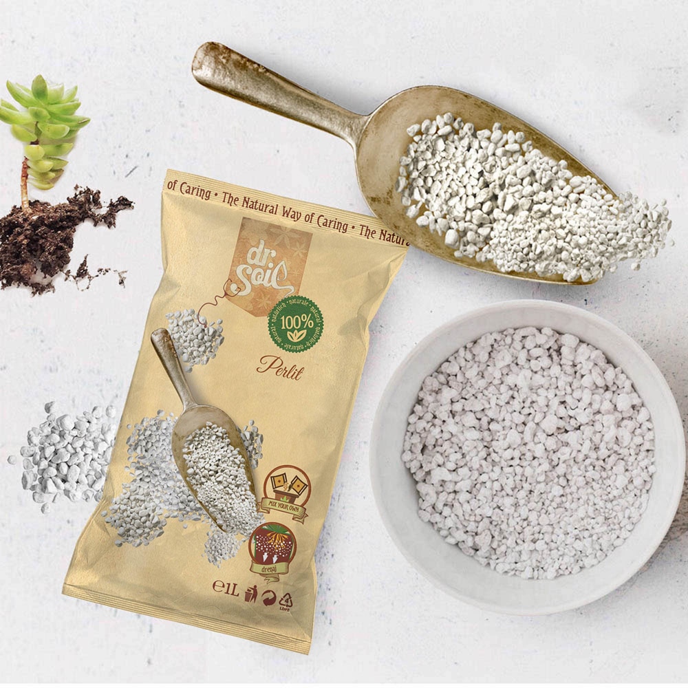 Perlit horticol Dr. Soil, ameliorator sol, universal, plante ornamentale, 1 l