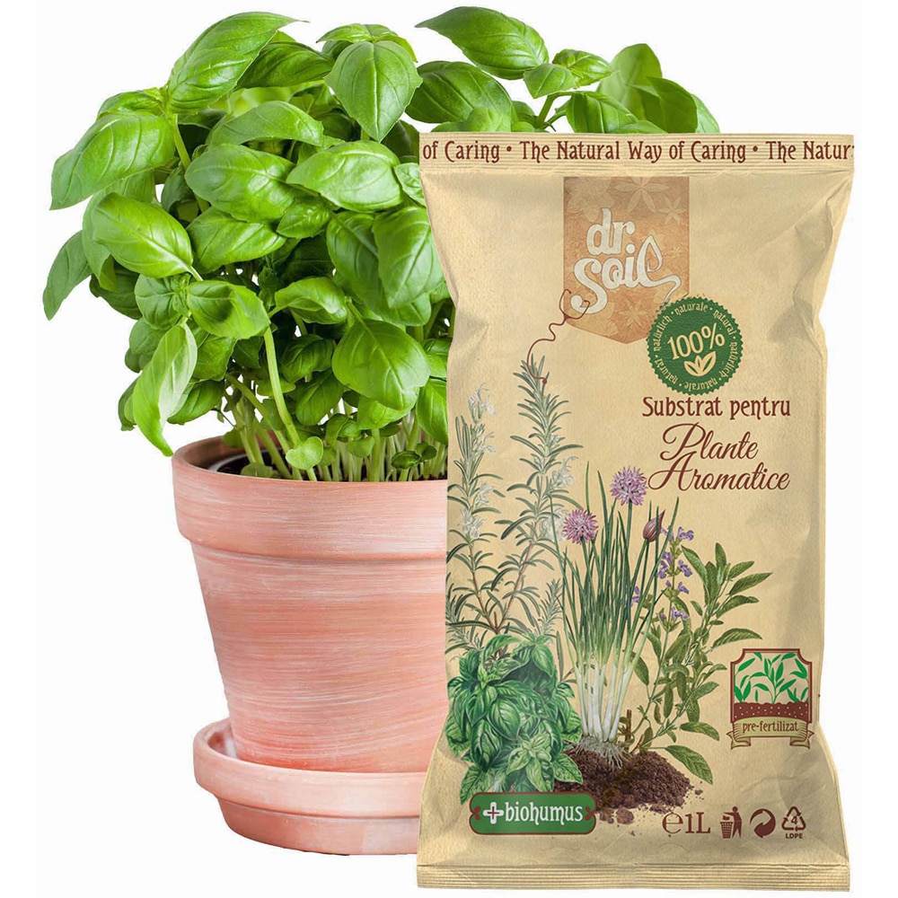 Substrat pentru plante aromatice Dr. Soil, 1 l