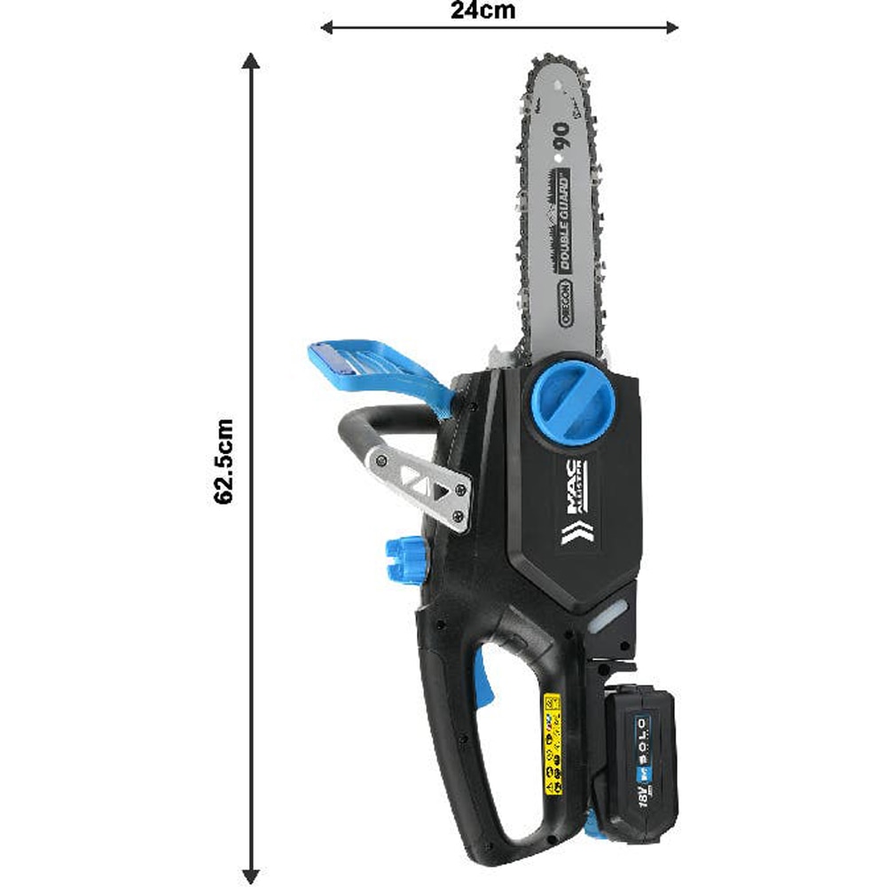 Fierastrau electric cu lant (Drujba) MAC ALLISTER MCS1825-Li, 18V, 5Ah, lama 25cm
