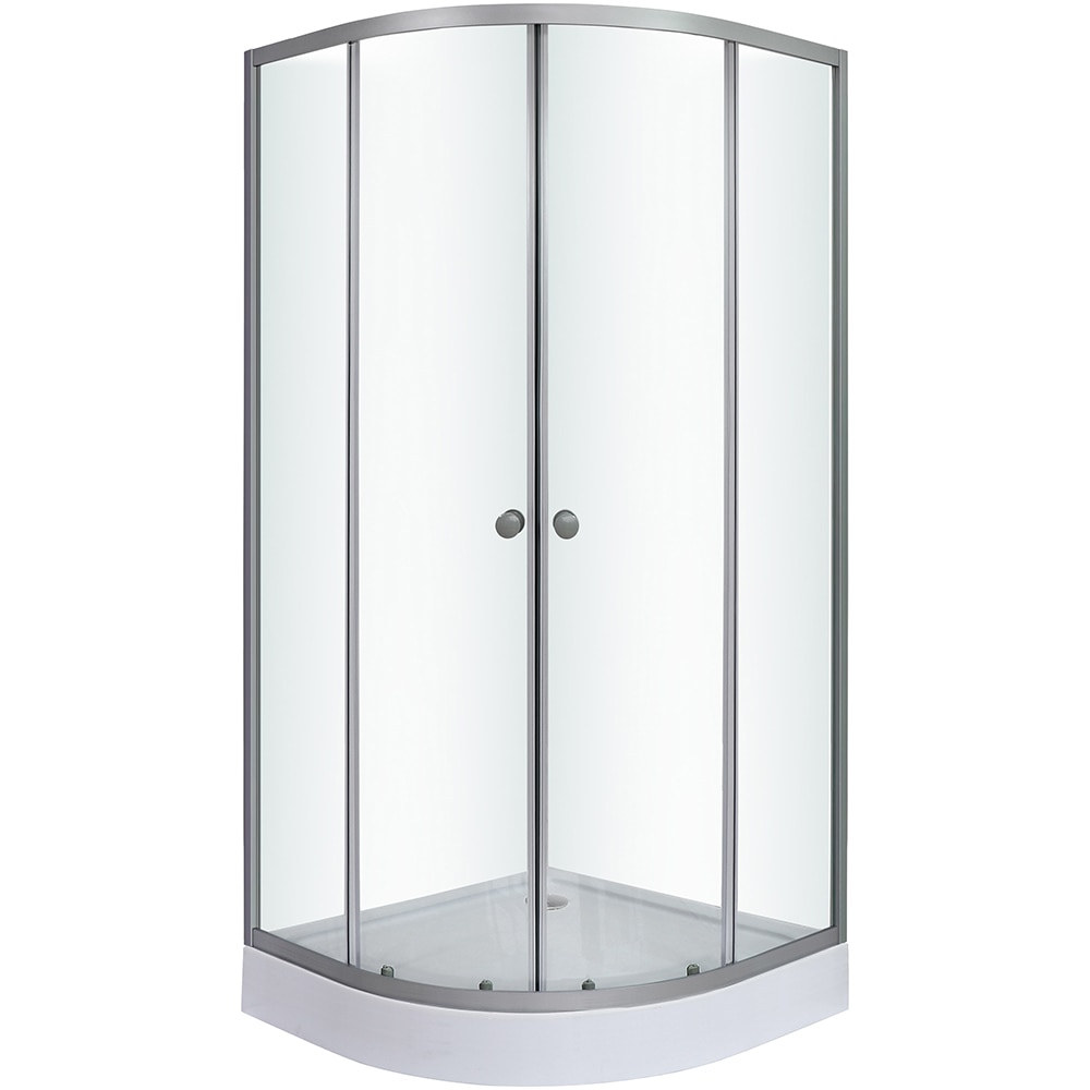 Cabina dus standard Arkell, semirotunda, 90 x 90 x 192 cm, sticla securizata 4mm, profil crom