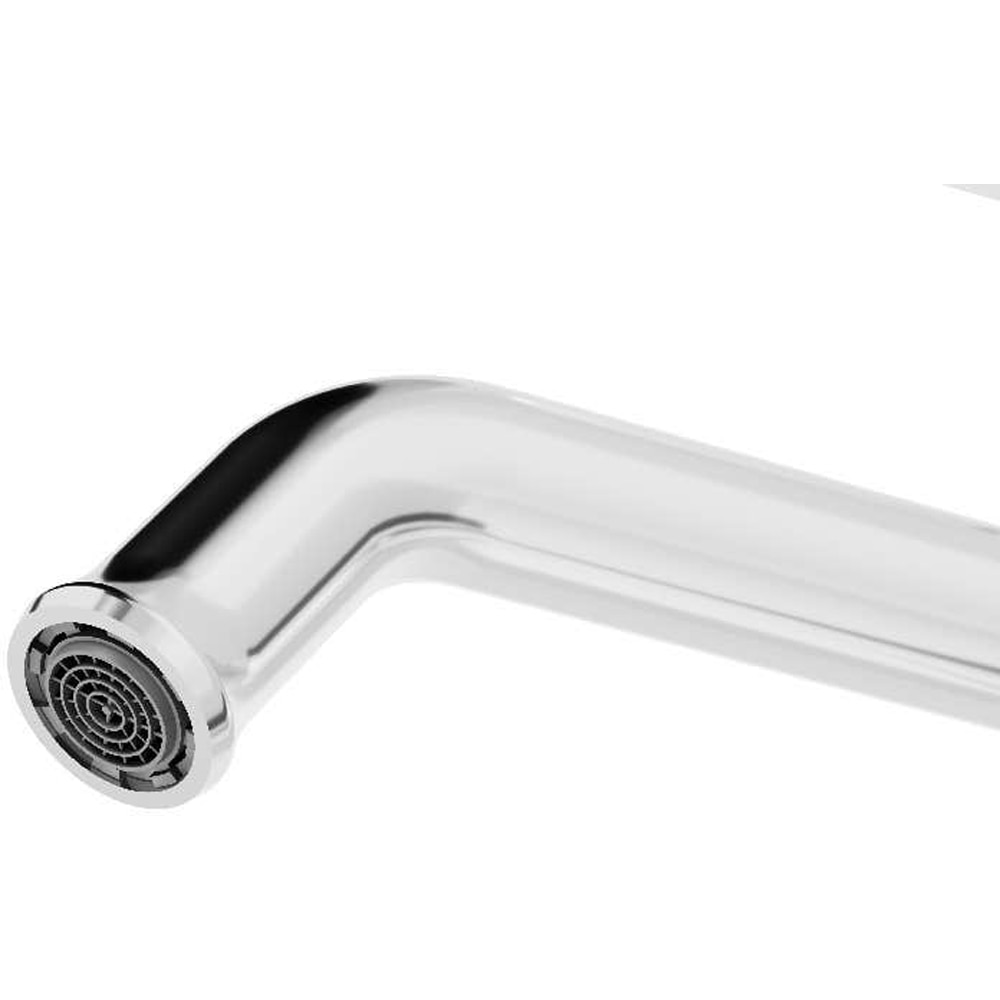 Baterie lavoar GOODHOME Etel, pipa inalta, metal, crom