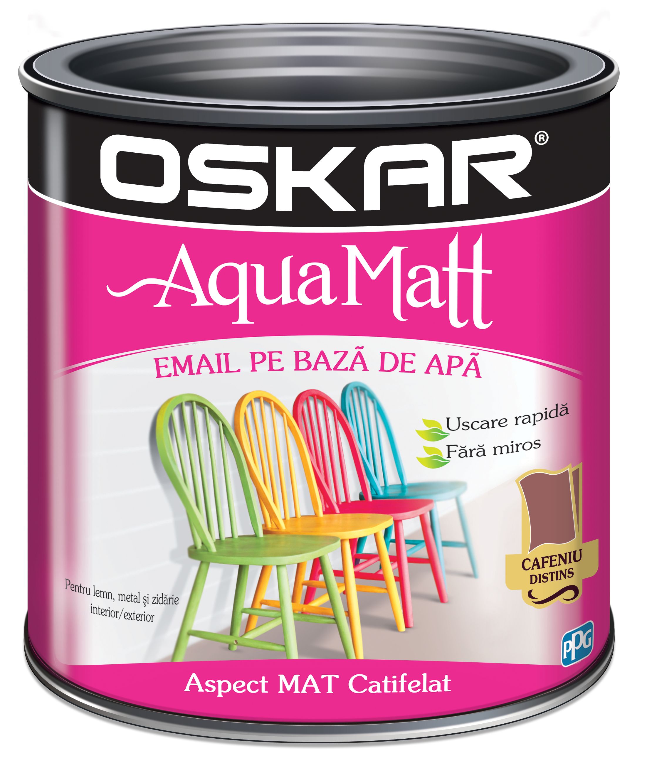 Oskar Aqua Matt Email Cafeniu 2.5L