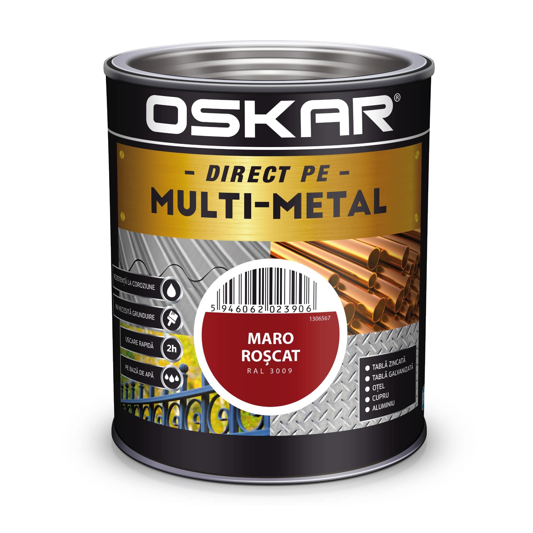 Email maro roscat, metal, 0.75 L  Oskar Multimetal