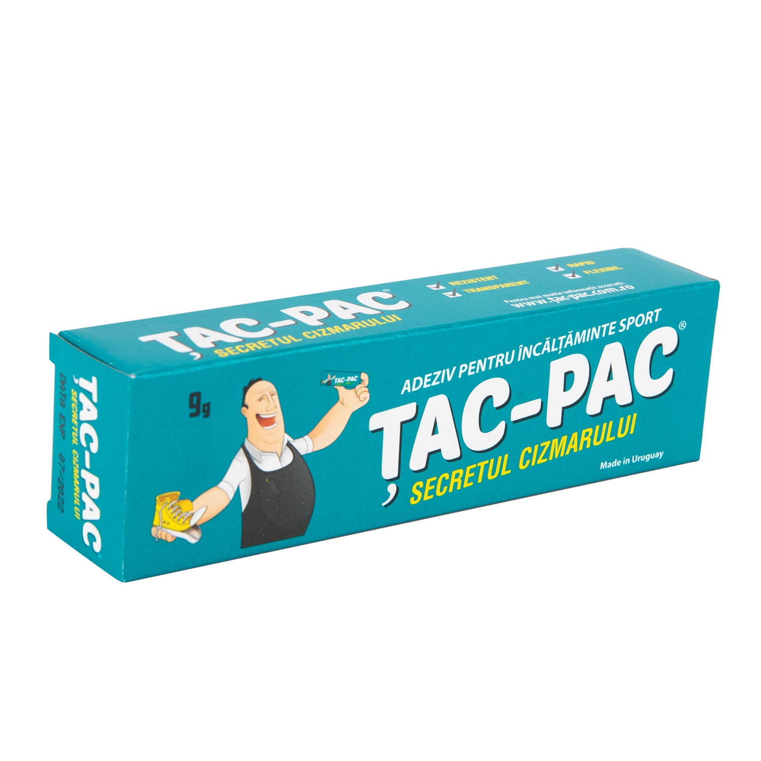 Adeziv pentru incaltaminte, transparent, 9 g  Tac-Pac