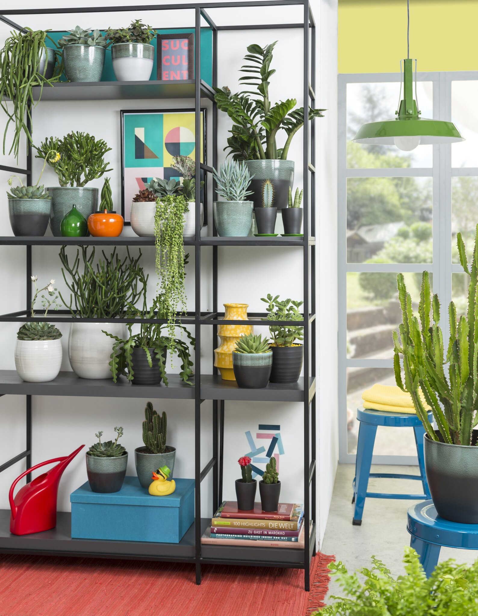 Ghiveci, rotund verde Scottish Moss, 14 cm  Scheurich