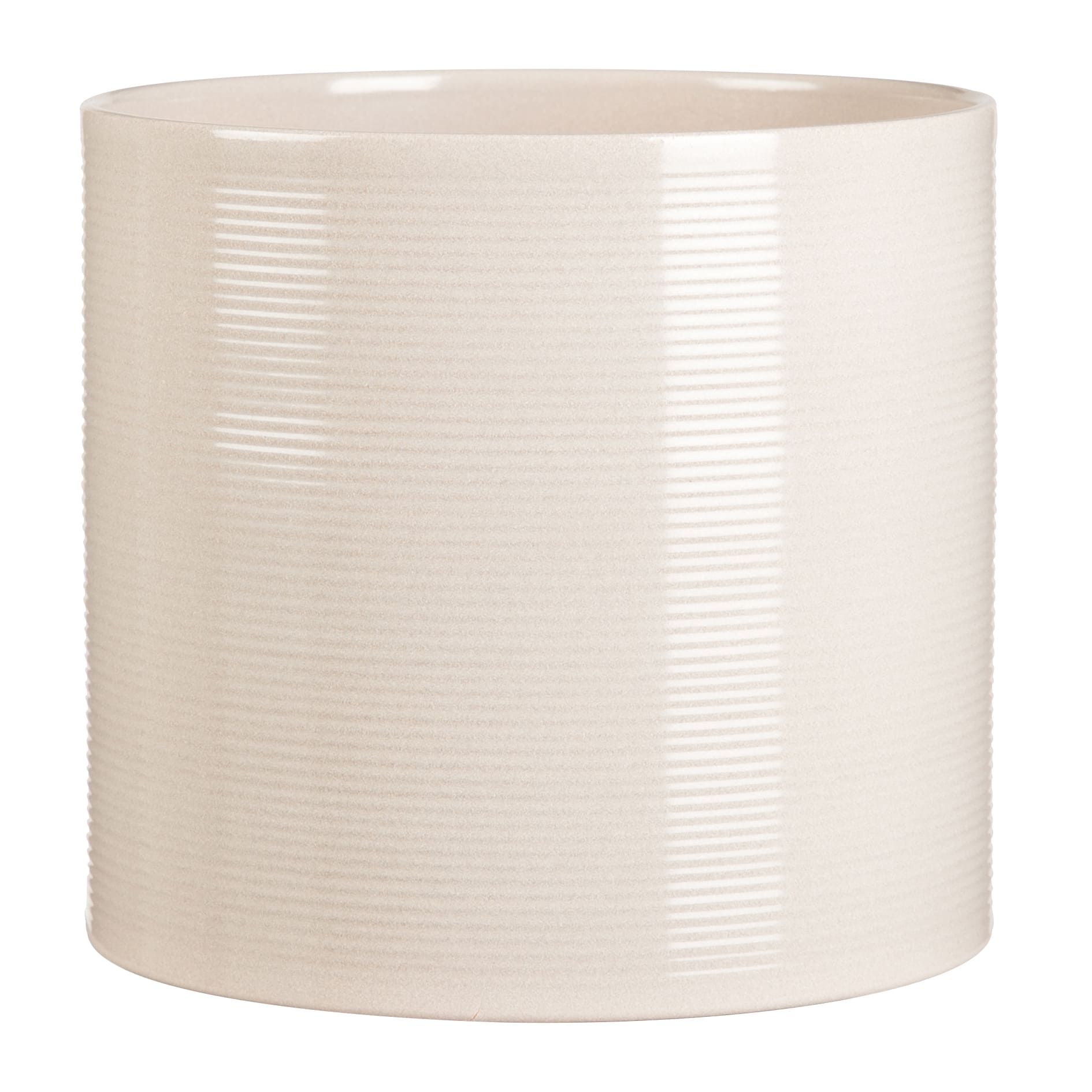 Ghiveci, rotund alb Sesame, 16 cm  Scheurich