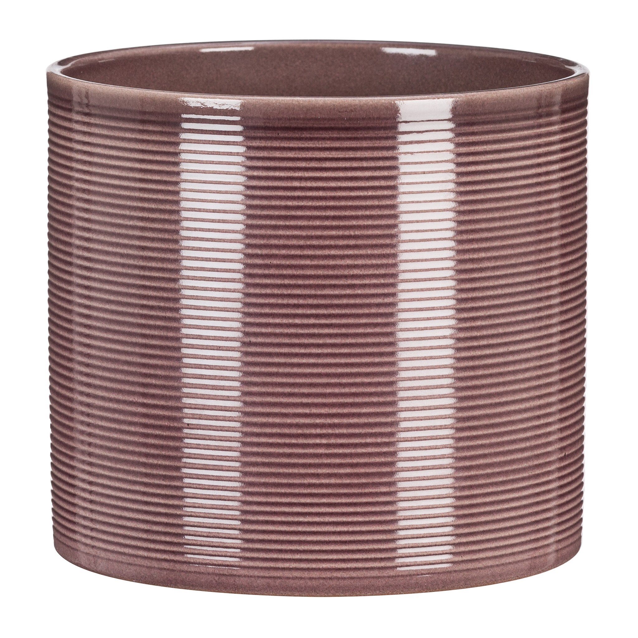 Ghiveci, rotund visiniu Aubergine, 12 cm • Scheurich