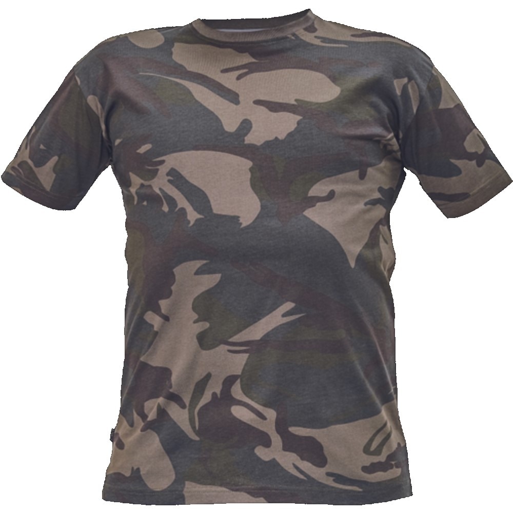 Tricou camuflaj, maro, 2XL  Crambe