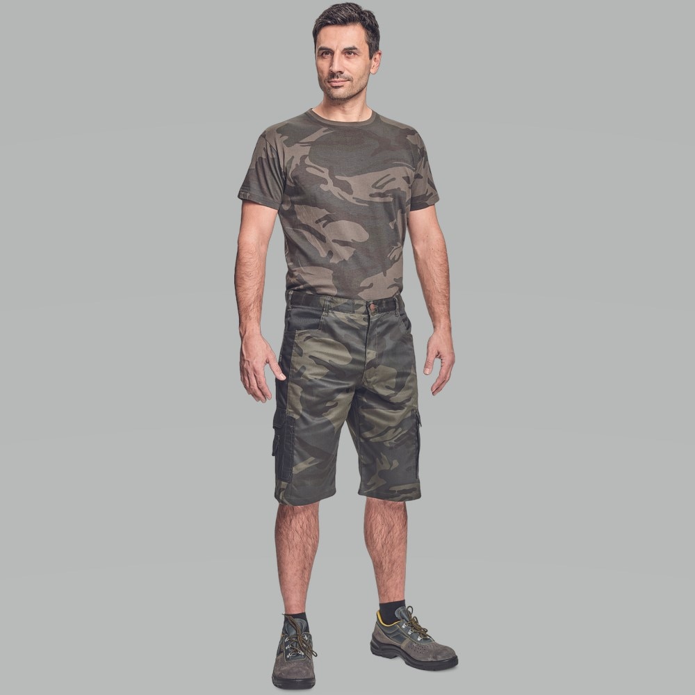 Tricou camuflaj, maro, 2XL  Crambe