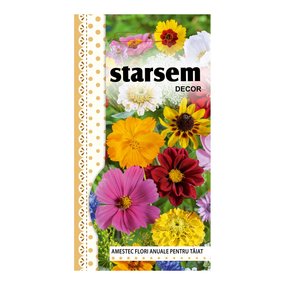 Seminte amestec flori anuale pentru taiat AGROSEL, 4.35 g