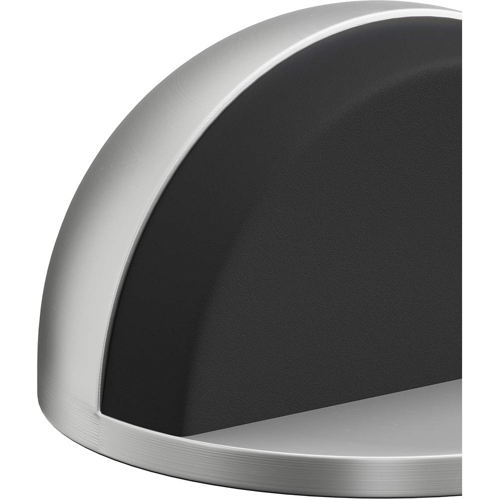Opritor usa semirotund 4x2cm, nichel satinat