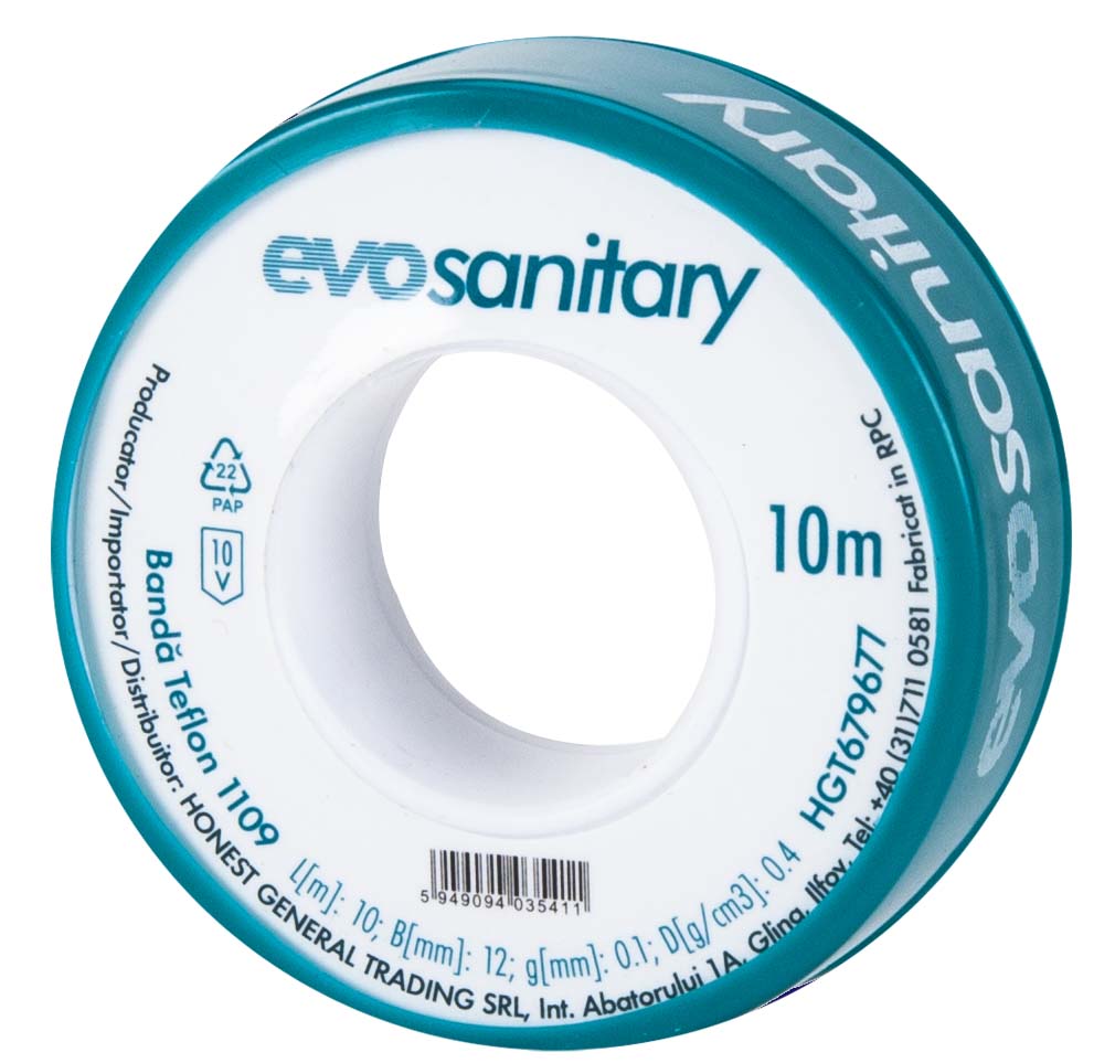 Banda teflon, 40 m x19 mm  Evosanitary