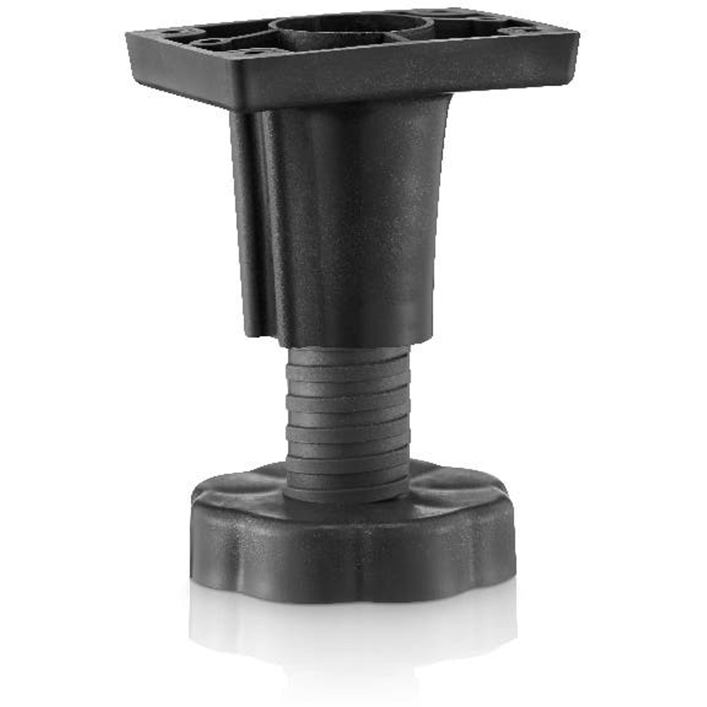 Cadita dus Dommel, patrata, ABS si acril, 70 x 70 x 15 cm, alb