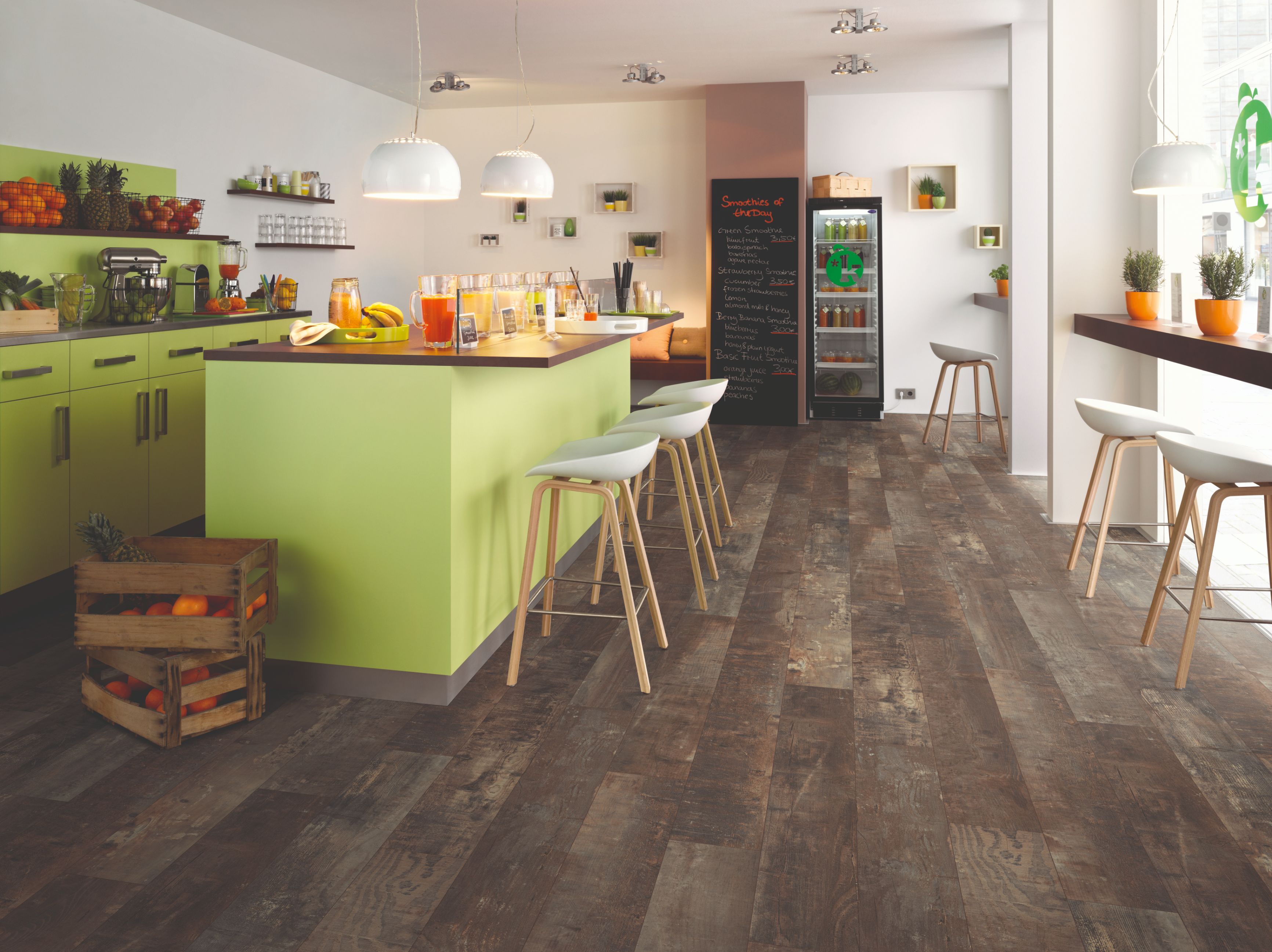 Parchet laminat GoodHome, 8 mm, maro, HDF, AC4, 1.99 mp/cutie