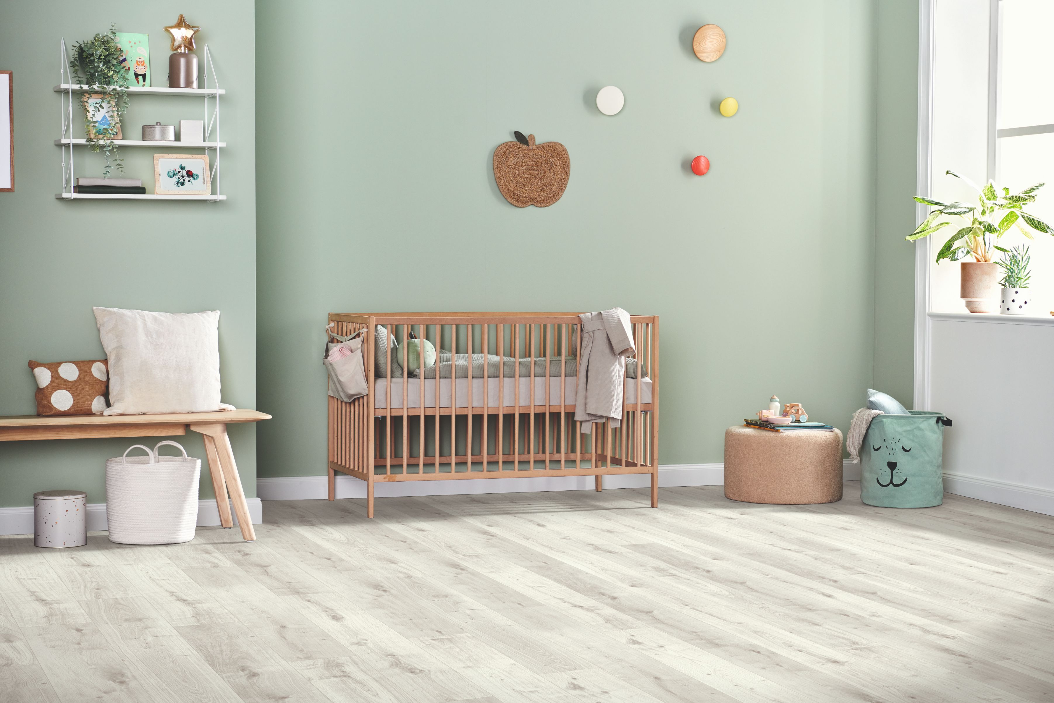 Parchet laminat GoodHome, 8 mm, gri, HDF, AC4, 1.99 mp/cutie