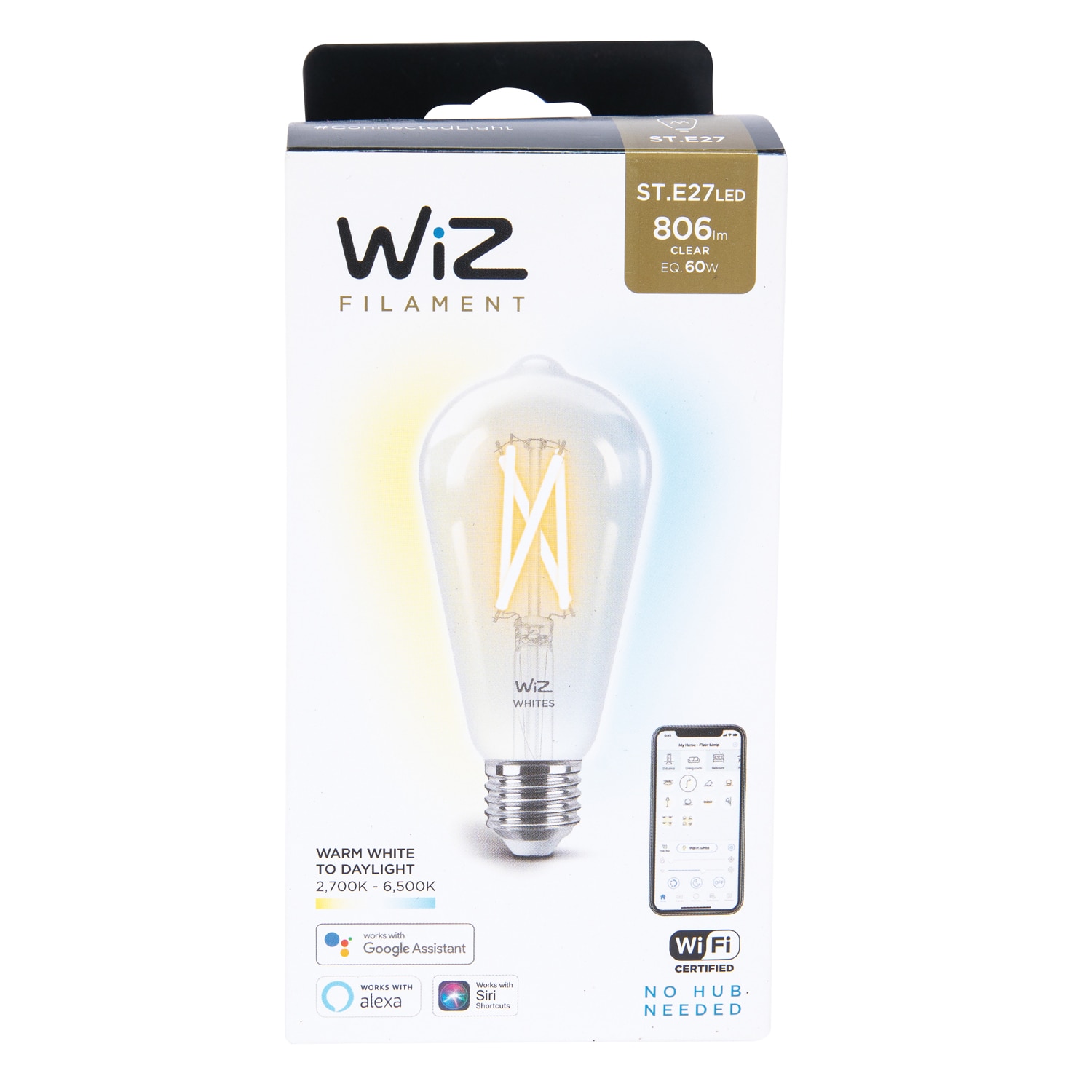 Bec inteligent, E27, 7 W, ST64 927 65 CL • Philips