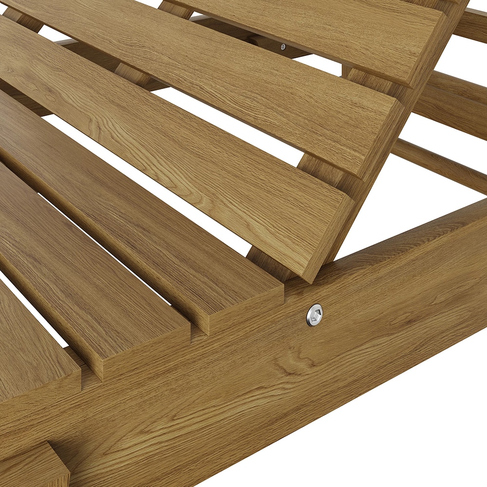 Sezlong gradina GOODHOME Acacia Denia, lemn, 70.6 x 199.8 x 33.5 cm, natur