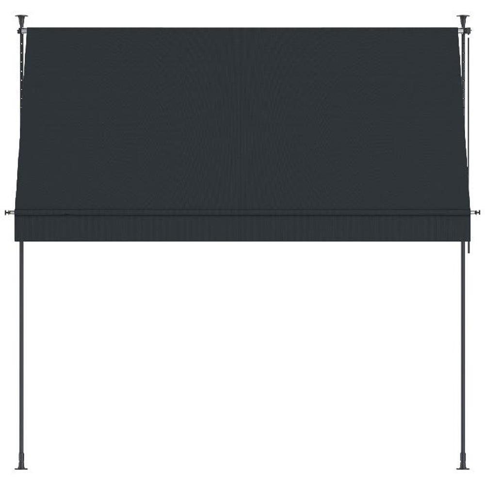 Copertina retractabila, aluminiu, 292 x 120 cm, antracit