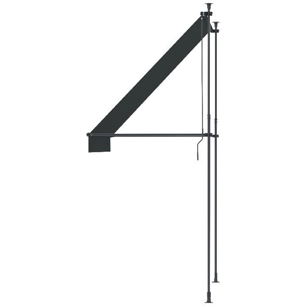 Copertina retractabila, aluminiu, 292 x 120 cm, antracit