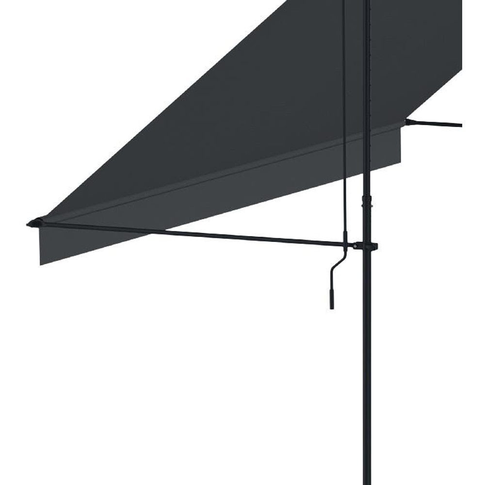 Copertina retractabila, aluminiu, 292 x 120 cm, antracit